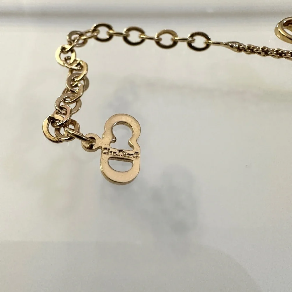 ❌SOLD❌ 💎 Christian Dior CD Logo Pendant Necklace - Picture 7 of 12